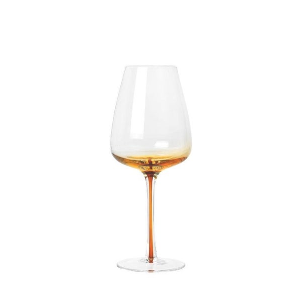 BROSTE COPENHAGEN White Wine Glass Amber Carousel 1