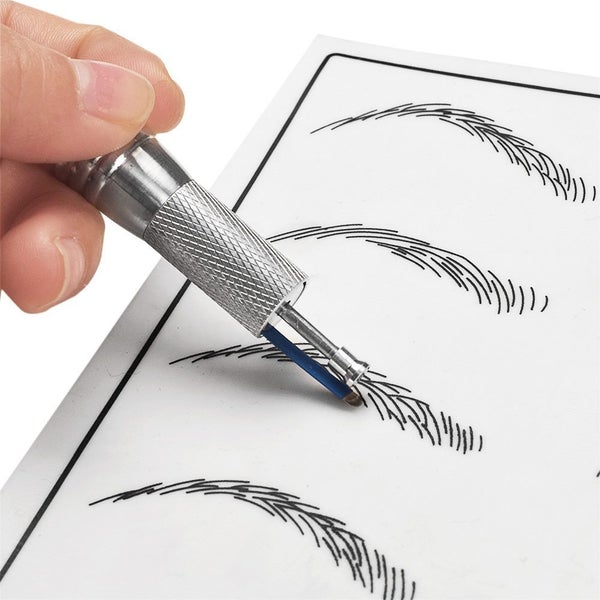Permanent Makeup Eyebrows Pen Eyebrow Tattoo Machine Makeup Manual Pen Needles Carousel 3