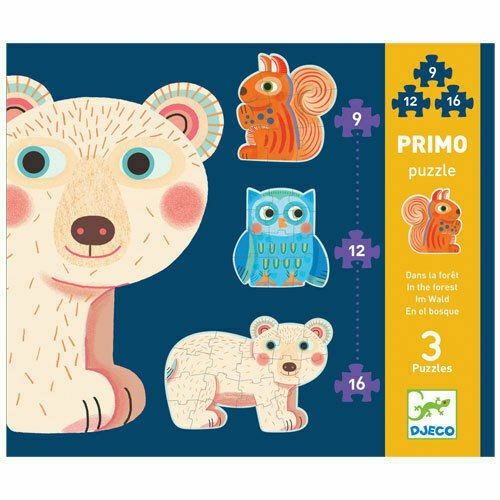 Djeco Primo Puzzle In the Forest Carousel 1