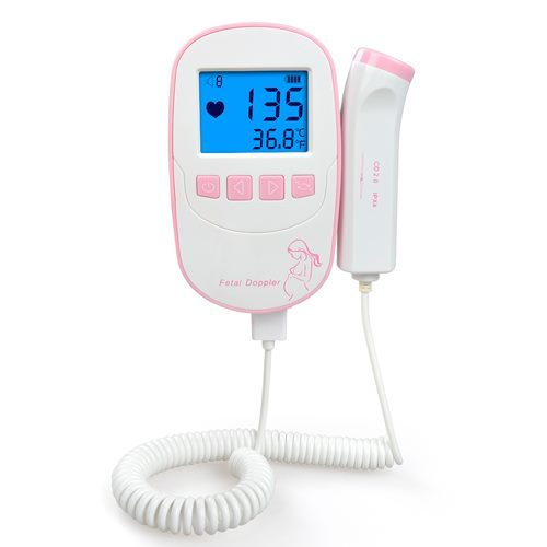 Baby Heartbeat Detector Portable Ultrasound Heart Rate fetal Monitor foetal Carousel 1