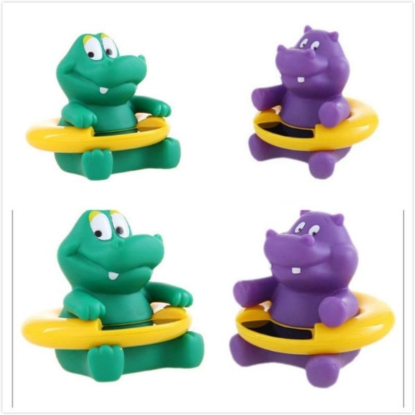 Infant Water Thermometer LCD Display Cartoon Animal Baby Bath Tub Toy Carousel 2