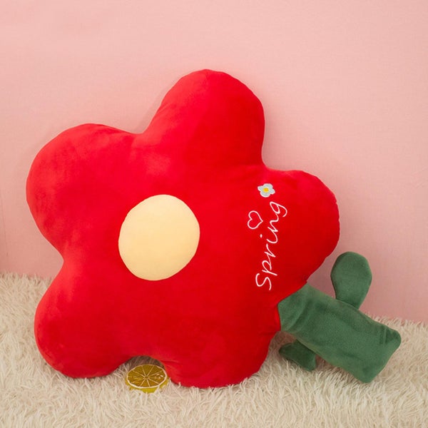 Lovely Flowers Plush Toys Home Office Sofa Waist Nap Decoration Ornaments Carousel 2