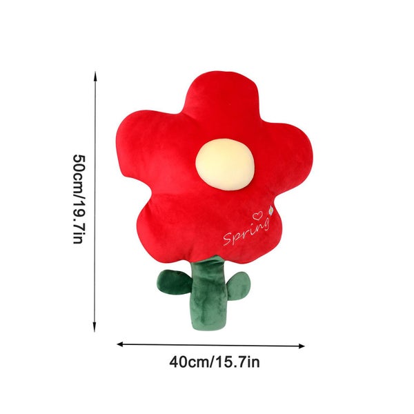 Lovely Flowers Plush Toys Home Office Sofa Waist Nap Decoration Ornaments Carousel 3
