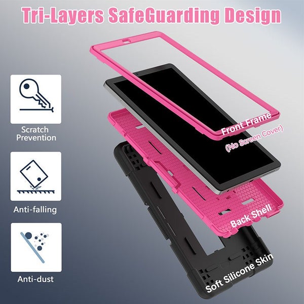 RobotB Case for Lenovo M9 TB-310FU 2023 -Black + Rose Red Carousel 2