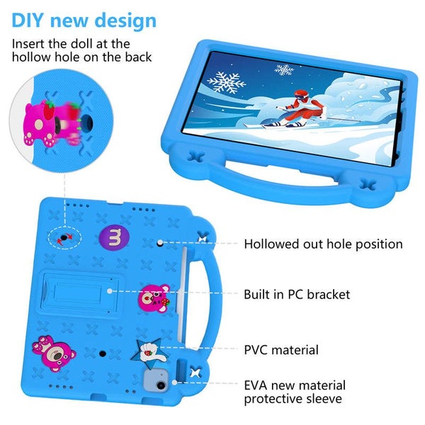 Case with Handle Shoulder Strap for iPad 10th 2022 -SkyBlue Carousel 2