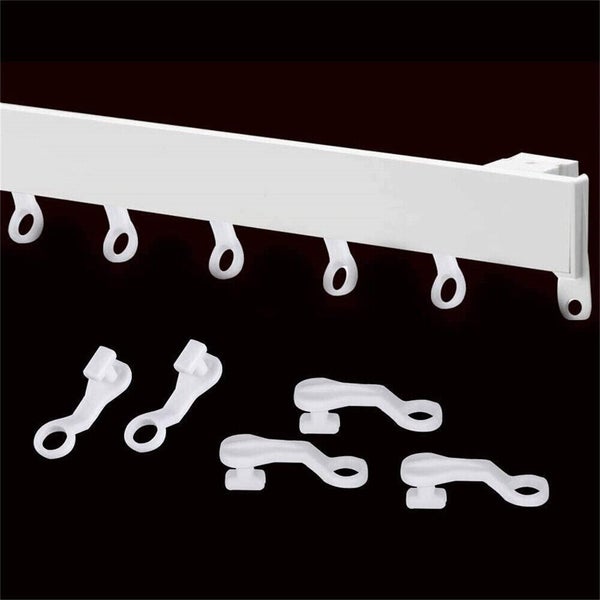 50x Curtain Track Gliders Extendable Universal Slider Runners Rail Hooks Carousel 2