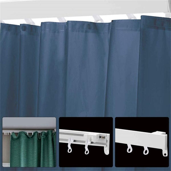 50x Curtain Track Gliders Extendable Universal Slider Runners Rail Hooks Carousel 7