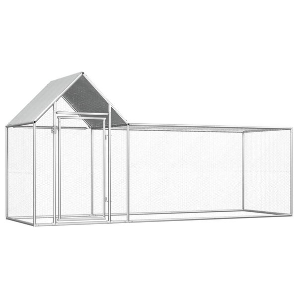Chicken Coop 2X1x1.5 M Galvanised Steel Poultry Cages Carousel 1