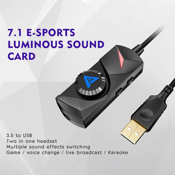 External 3.5mm To Usb7.1 Audio Game Computer Sound Card Free Drive Carousel 5