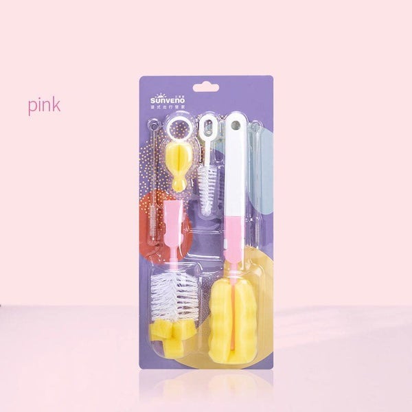 Bottle brush 5 pcs/set sponge cleaning cup brush kit cleaning tool long handle Carousel 1