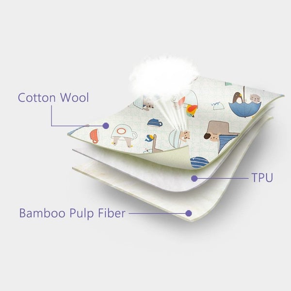 Baby changing mat washable waterproof mattress reusable diaper Carousel 2