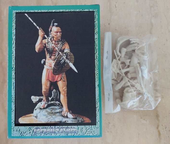 Pawnee Warrior (90mm) Resin kit. Carousel 1
