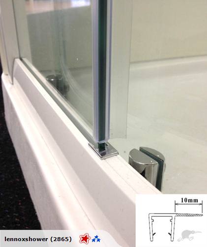 SALE Waterproof Strip - Shower Glass Door Bottom/Side 6/10mm Carousel 2