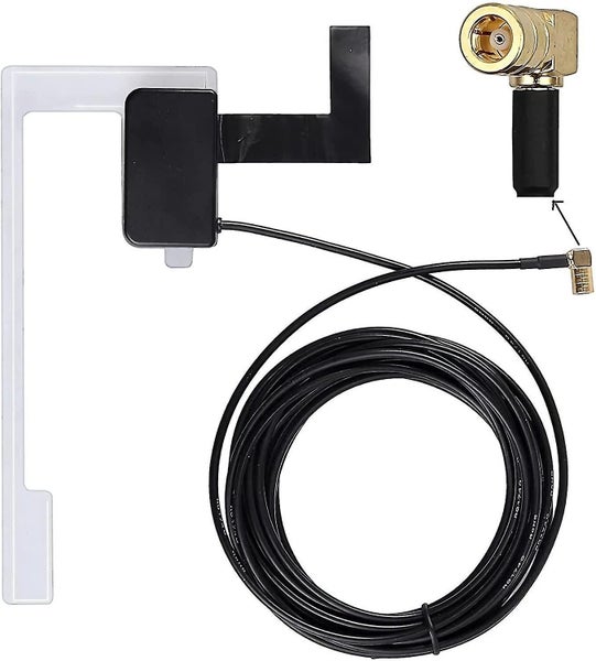 car Digital Radio Antenna Dab/dab+ Fm Aerial Smb Adapter With 3m Cable Window Carousel 1