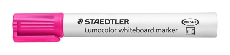 Staedtler Lumocolor 2.0mm Bullet Tip Whiteboard Marker Pink x 10's pack Carousel 2