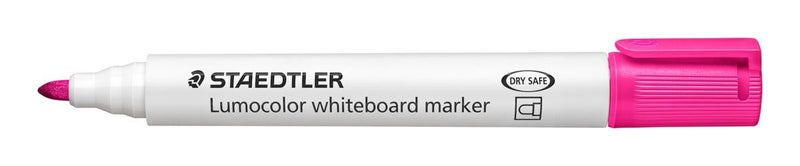 Staedtler Lumocolor 2.0mm Bullet Tip Whiteboard Marker Pink x 10's pack Carousel 3