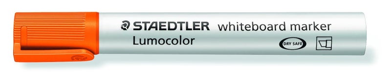 Staedtler Lumocolor 2.0 to 5mm Chisel Tip Whiteboard Marker Orange x 10's pack Carousel 2
