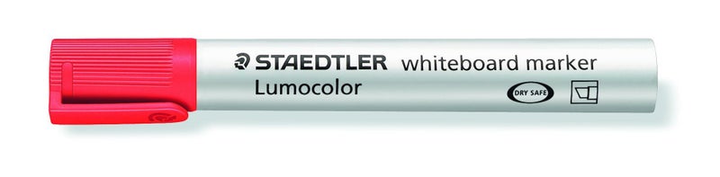 Staedtler Lumocolor 2.0 to 5mm Chisel Tip Whiteboard Marker Red x 10's pack Carousel 2