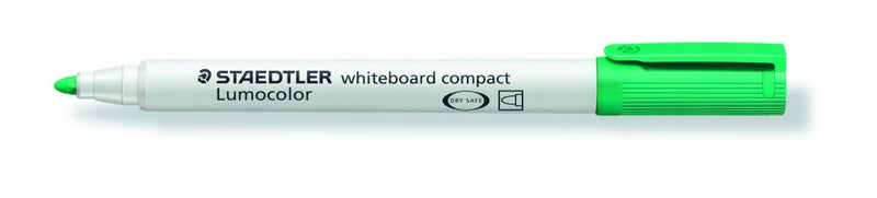 Staedtler Lumocolor Whiteboard Marker Compact Bullet Tip Green x 10's pack Carousel 1