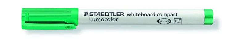 Staedtler Lumocolor Whiteboard Marker Compact Bullet Tip Green x 10's pack Carousel 2