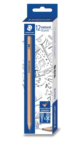 Staedtler Natural graphite pencils 2B x 100's pack Carousel 1
