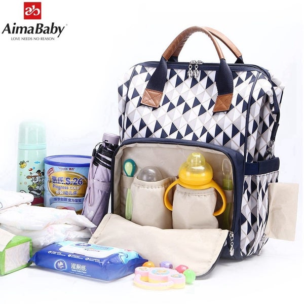 Mom backpack maternity bag multi-function diaper bag baby stroller bag Carousel 1
