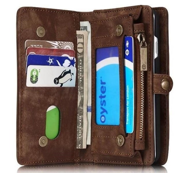 Xiaomi Mi 6 case Retro leather multi cards cash pocket & zip Carousel 6