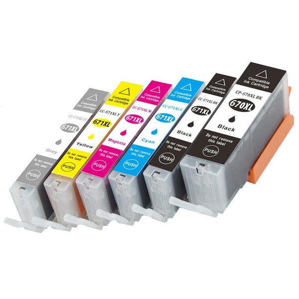 Canon Comp. Ink Cartridges PGI-670 CLI-671 XL Set for MG7760 TS8060 etc Carousel 3