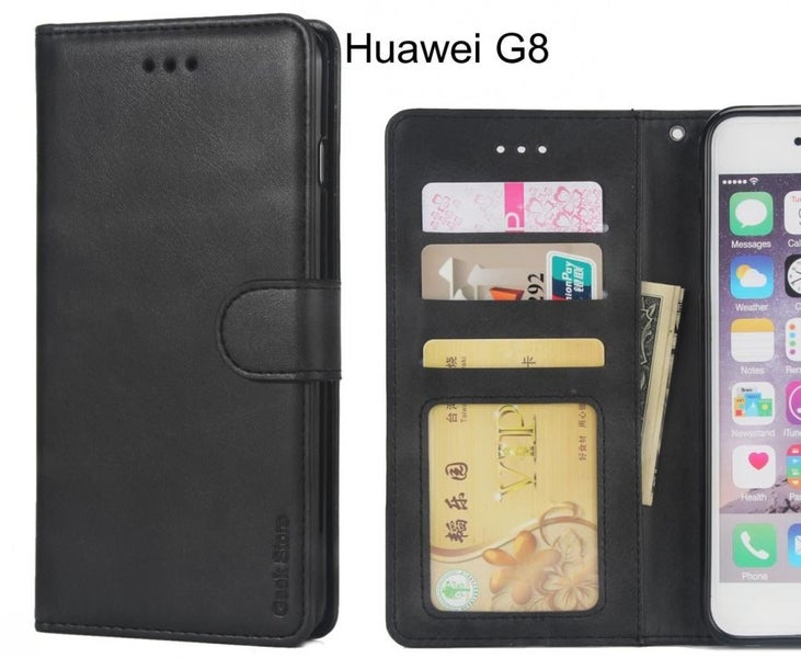 Huawei G8 Case Wallet Leather Vintage Flip Folio Case Carousel 1