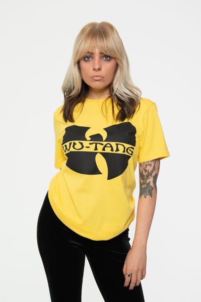 Wu-Tang Clan T Shirt Band Logo new Official Unisex Yellow Carousel 5