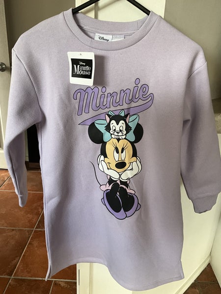 DISNEY MINNIE MOUSE PURPLE LONG SLEEVED DRESS - BRAND NEW WITH TAGS SIZE 6 Carousel 1