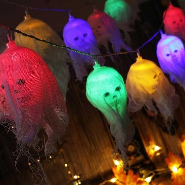 Halloween Decoration 2.5m Led Lantern String Skull Lamp Carousel 5
