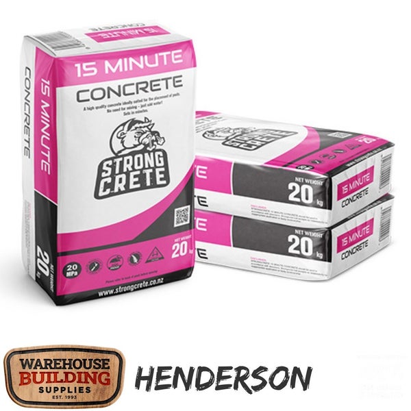 Strongcrete Concrete 15 Minute/Quick Set 20kg Bags - $11/bag incl GST Carousel 1