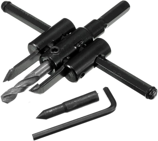 1x Extendable Bit 30-200mm, Adjustment Wood Drill Bit Woodworking Bit Saws Carousel 1