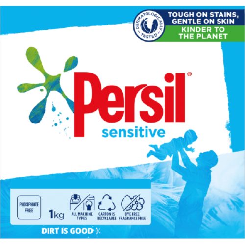 Persil Front & Top Loader Sensitive Laundry Powder 1kg Carousel 1