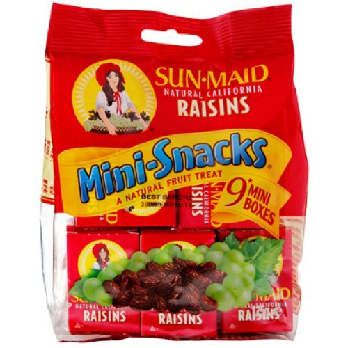 Sun-Maid Natural California Raisins 9pk Carousel 1