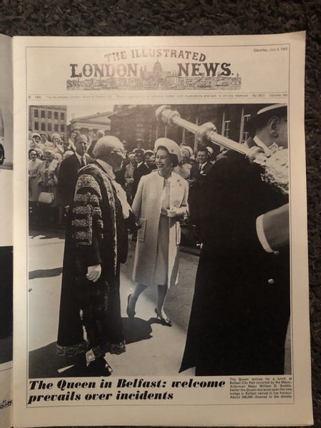 Illustrated london news Queen in N Ireland 1966 Carousel 2