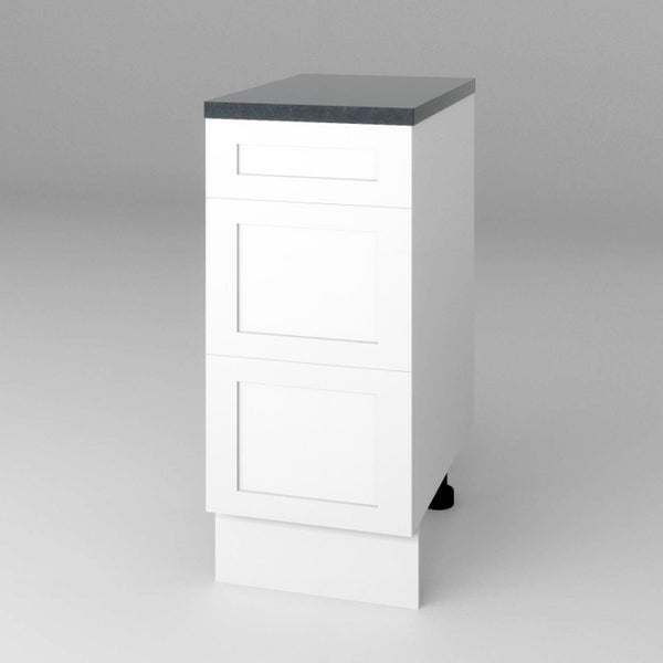 GENEVA SHAKER MATTE WHITE - 3 drawer 400mm MBox Carousel 1