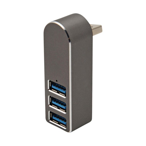 3-port Aluminum Mini Usb 3.0 Hub [90/180 Degree Rotatable] Carousel 1