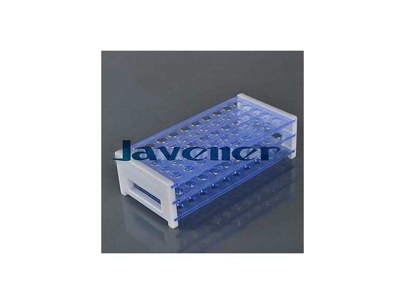 16mm 50 Vents Plastic Double Deck Test Tube Rack Blue Carousel 2