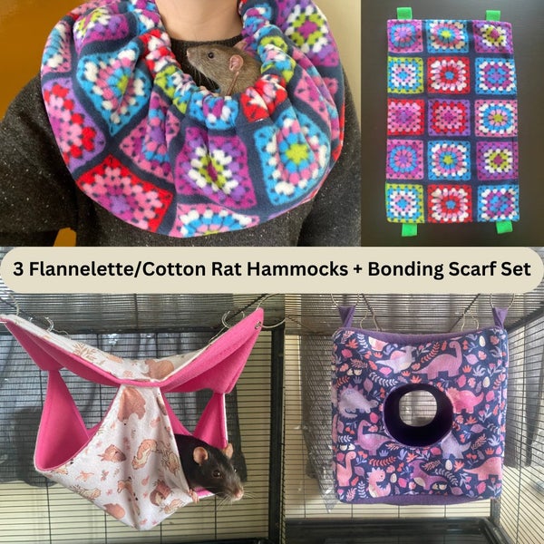 Bonding Scarf and 3 Hammock Set - Choose your pattern! Carousel 1