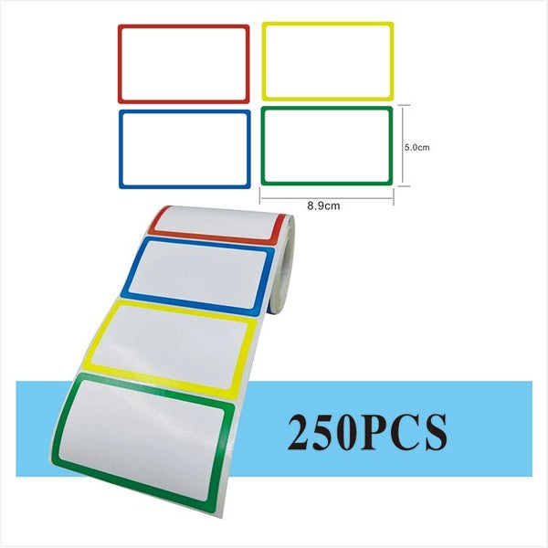 NEW 1 Roll Name Tag Labels Writable Name Tags Decals Adhesive Notes Stickers Carousel 1