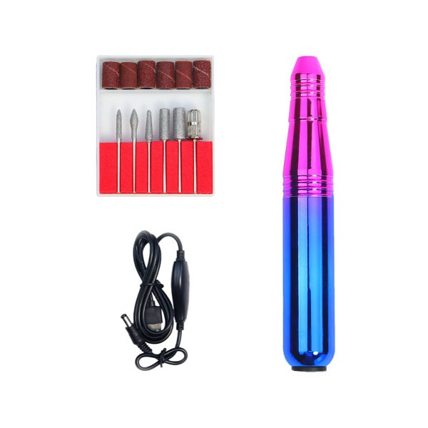 Electric Nail Drill Kit USB Nail Art Polisher Machine Manicure Pedicure Tools Carousel 2