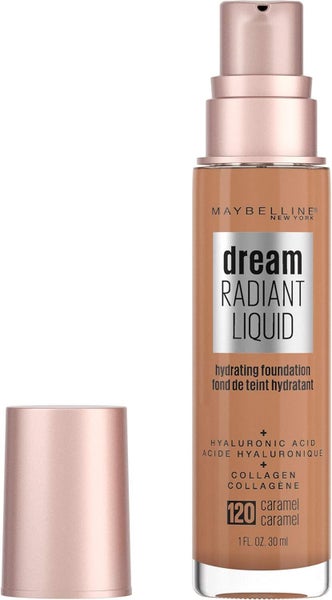 Maybelline Dream Radiant Liquid Hydrating Foundation w Collagen - Caramel 120 Carousel 1