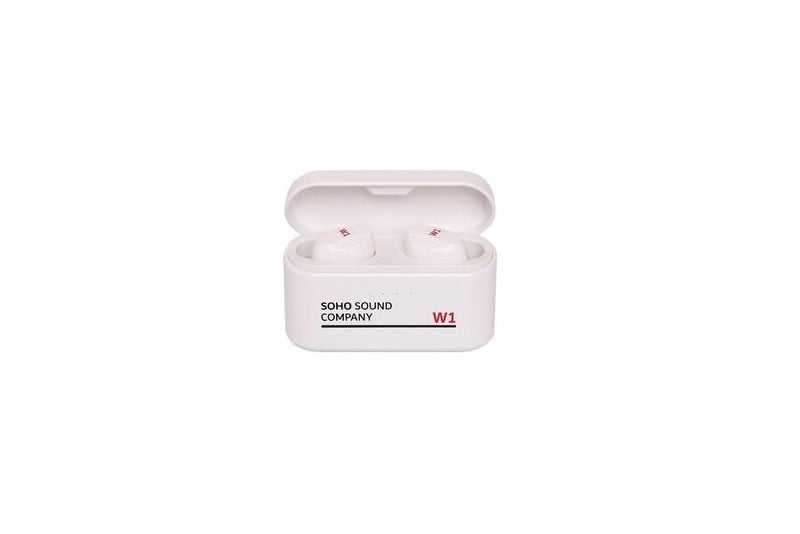 Soho Wireless Earbuds w/Charging Case - White Carousel 1