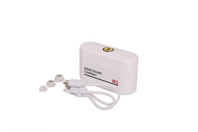 Soho Wireless Earbuds w/Charging Case - White Carousel 2