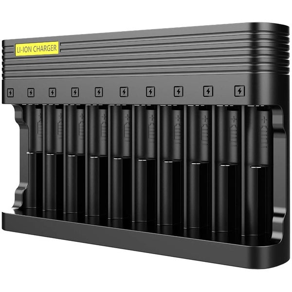 10 Slots Battery Charger For 3.7V Rechargeable 18650 Lithium Li-ion Battery Carousel 2