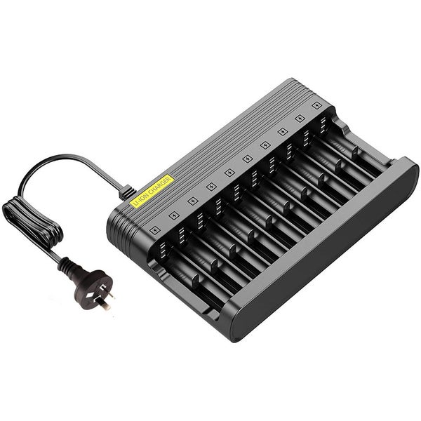 10 Slots Battery Charger For 3.7V Rechargeable 18650 Lithium Li-ion Battery Carousel 1