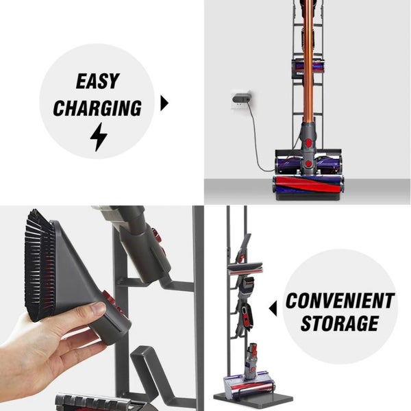 Freestanding Dyson Cordless Vacuum Cleaner Metal Stand Rack Hook V6 V7 V8 V10... Carousel 2