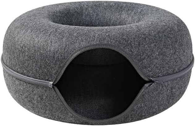 Cat Tunnel Bed - Large Dark Grey Carousel 10